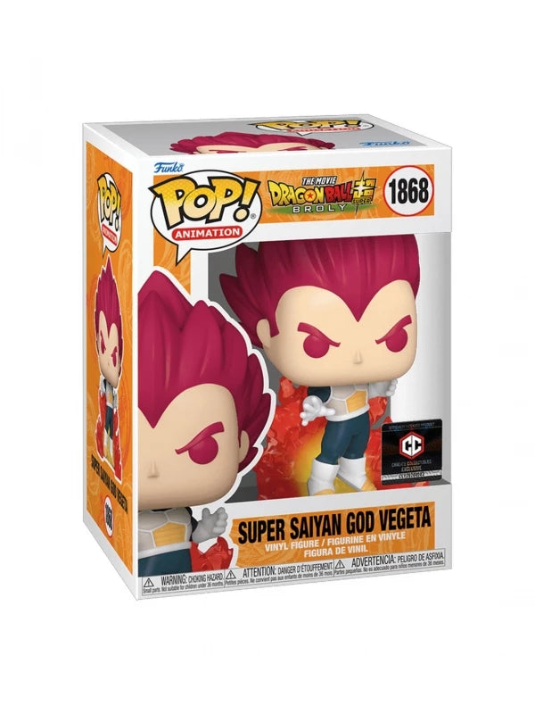 Funko Pop! Animation: Dragon Ball Super: Broly - Super Saiyan God Vegeta #1868 (Chalice Collectibles)