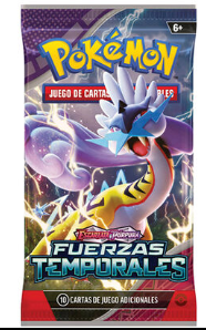 1 Sobre cartas Fuerzas Temporales Pokemon español