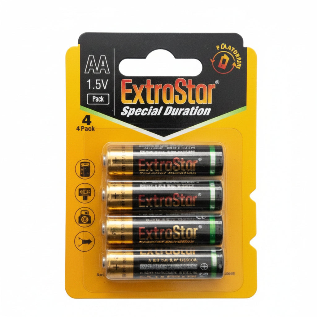 PILAS (EXTRASTAR) AA 1.5V BLISTER 4 PIEZAS CJ240