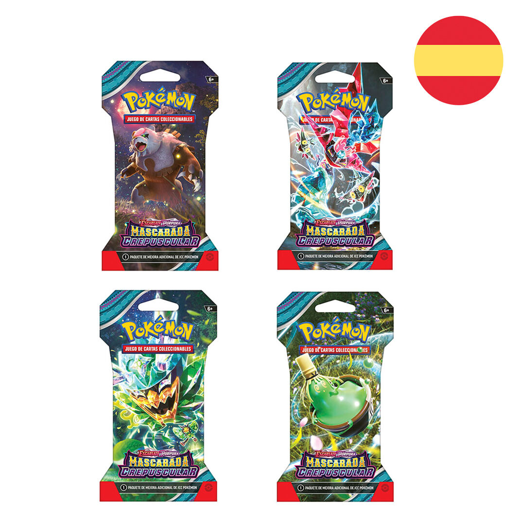 1 Sobre Pokémon TCG – Mascarada Crepuscular (Español) | Pack Sellado Oficial