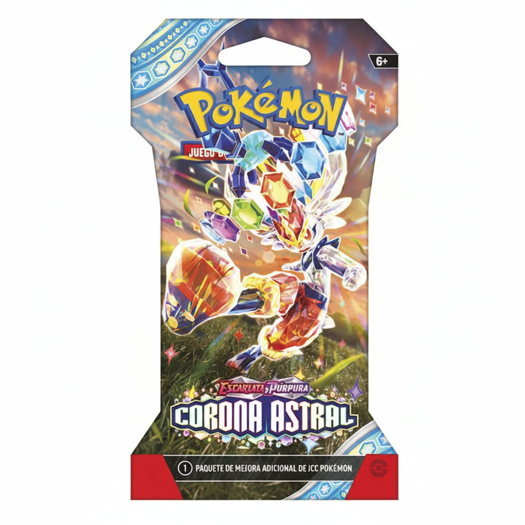 1 Sobre cartas Corona Astral Escarlata & Purpura Pokemon español