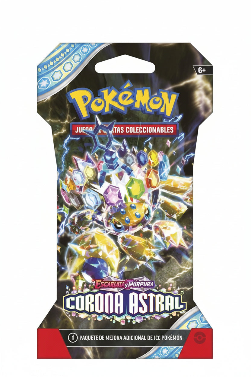1 Sobre cartas Corona Astral Escarlata & Purpura Pokemon español