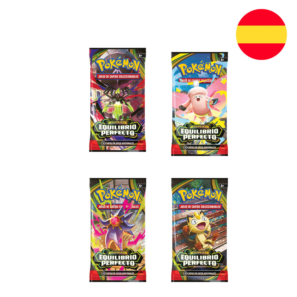 1 Sobre cartas Equilibrio Perfecto Pokemon español surtido